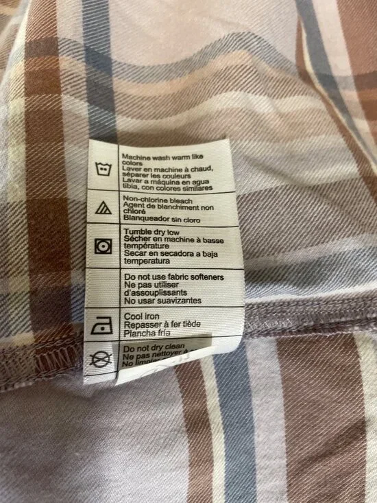 Carhartt Womens Relaxed Fit Plaid Long Sleeve Shirt L Tencel Fiber Series - Picture 10 of 10